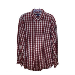 Lands’ End Plaid Dress Shirt Sz 16 1/2, 34